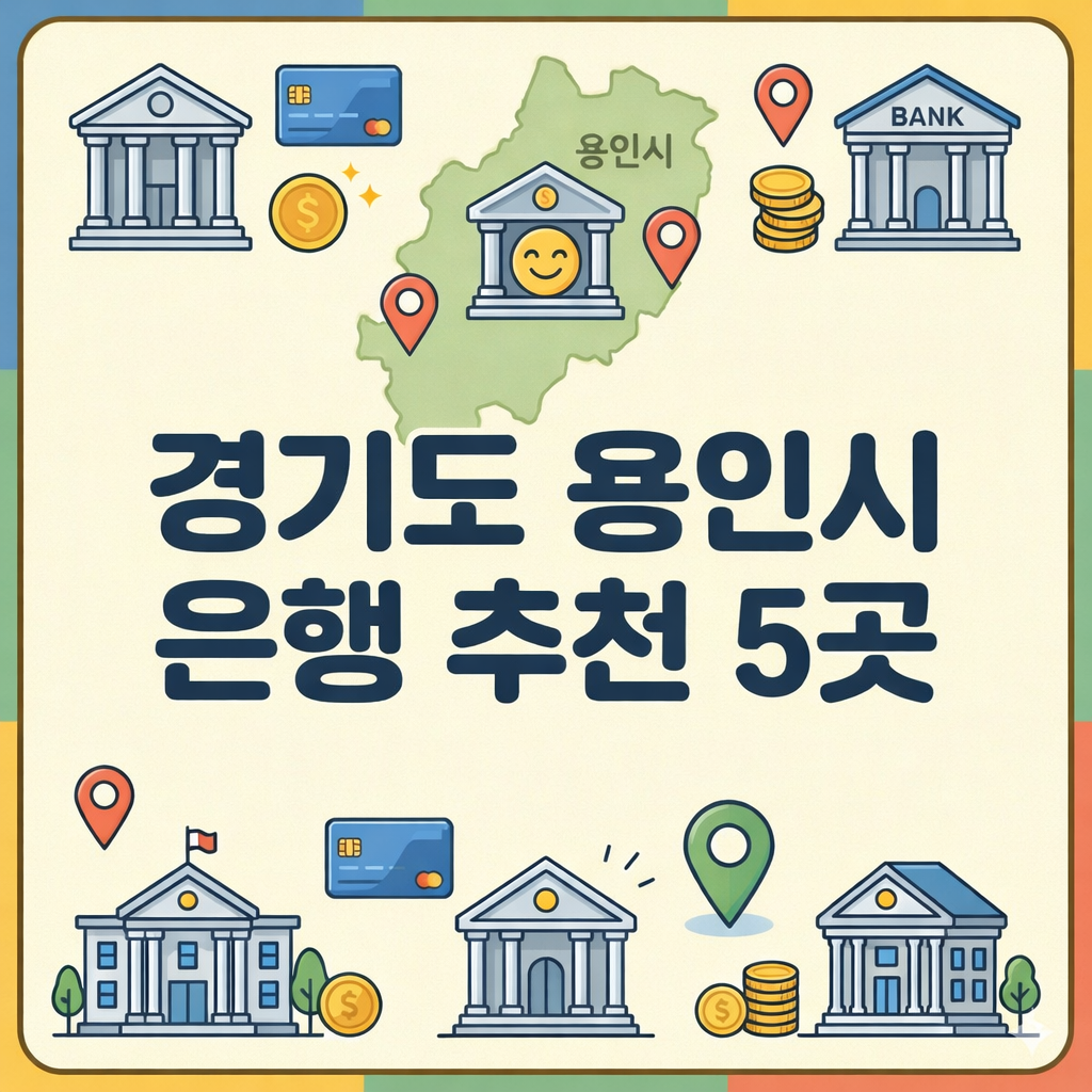 경기도 용인시 은행 추천 5곳|위치(주소)·영업시간·주차·주요 업무 안내