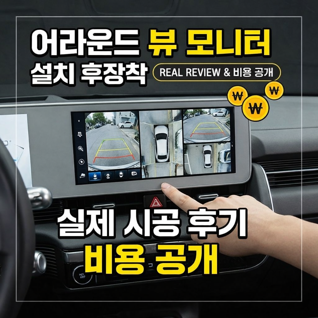 어라운드 뷰 모니터 설치 후장착 가능한가요? 실제 시공 후기와 비용 공개