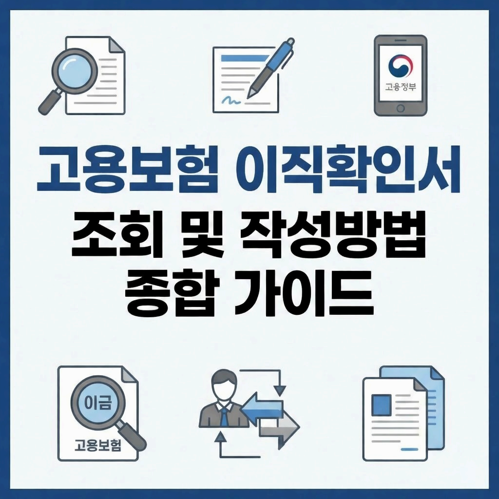 실업급여를 위한 고용보험 이직확인서 조회 및 작성 방법 총정리