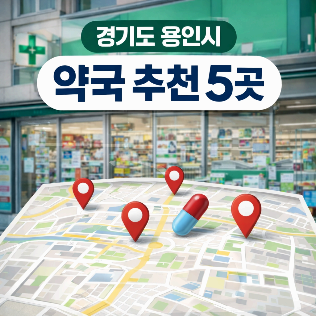경기도 용인시 약국 추천 5곳｜직접 방문 후기·주차·영업시간 총정리