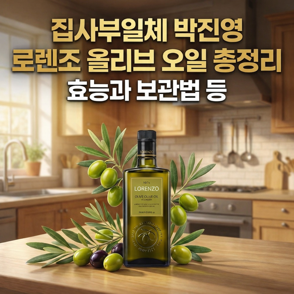 20년째 지켜온 집사부일체 박진영 로렌조 올리브 오일 효능과 보관법 등 총정리