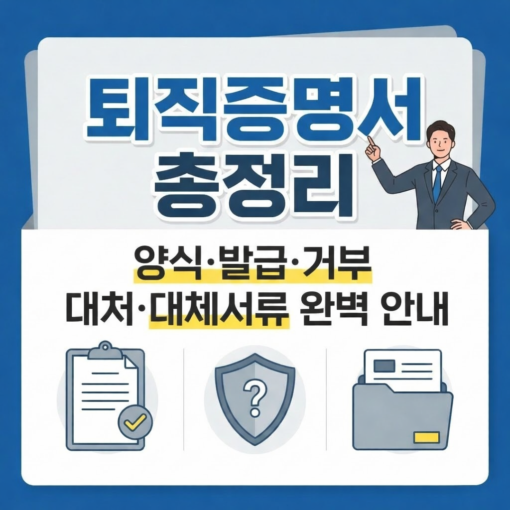 퇴직증명서 양식 및 발급방법 총정리｜회사 거부 시 대처법·대체서류까지 완벽 안내